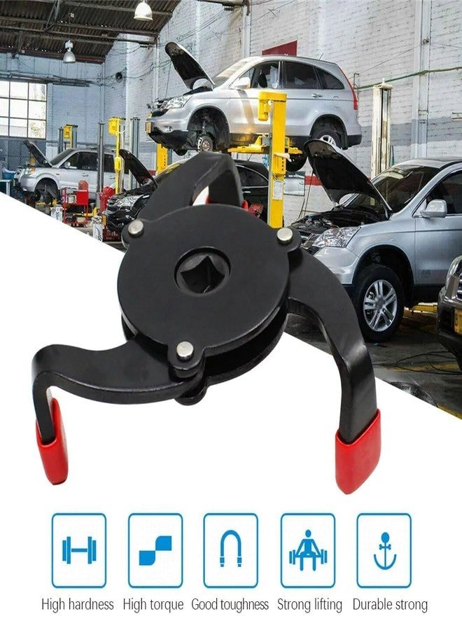 ESTAMINE Universal Oil Filter Wrench Tool Adjustable Oil Filter Spanner, Universal Oil Filter Remover, High Hardness Durable 3/8in Square Socket Tool Buckle for Most Car Models 3/4in Wrench - Image 4
